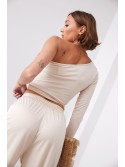 Light beige women\'s set with trousers 70700 - Online store - Boutique